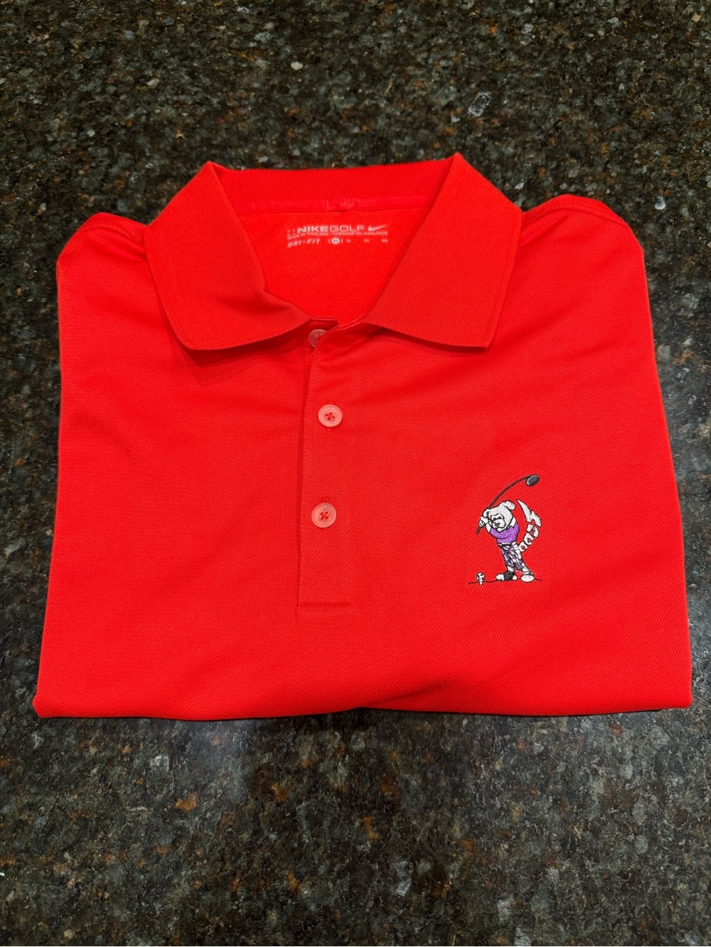 Wagg Golf - Men’s Red Nike Dri-Fit Golf Polo - XL